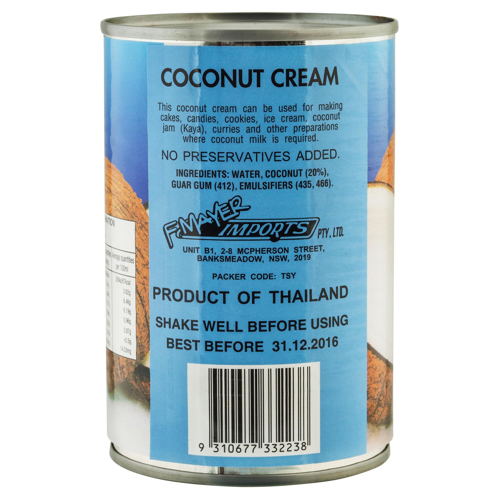 Royal Coconut Cream Light 400ml , Grocery-Asian - HFM, Harris Farm Markets
 - 2