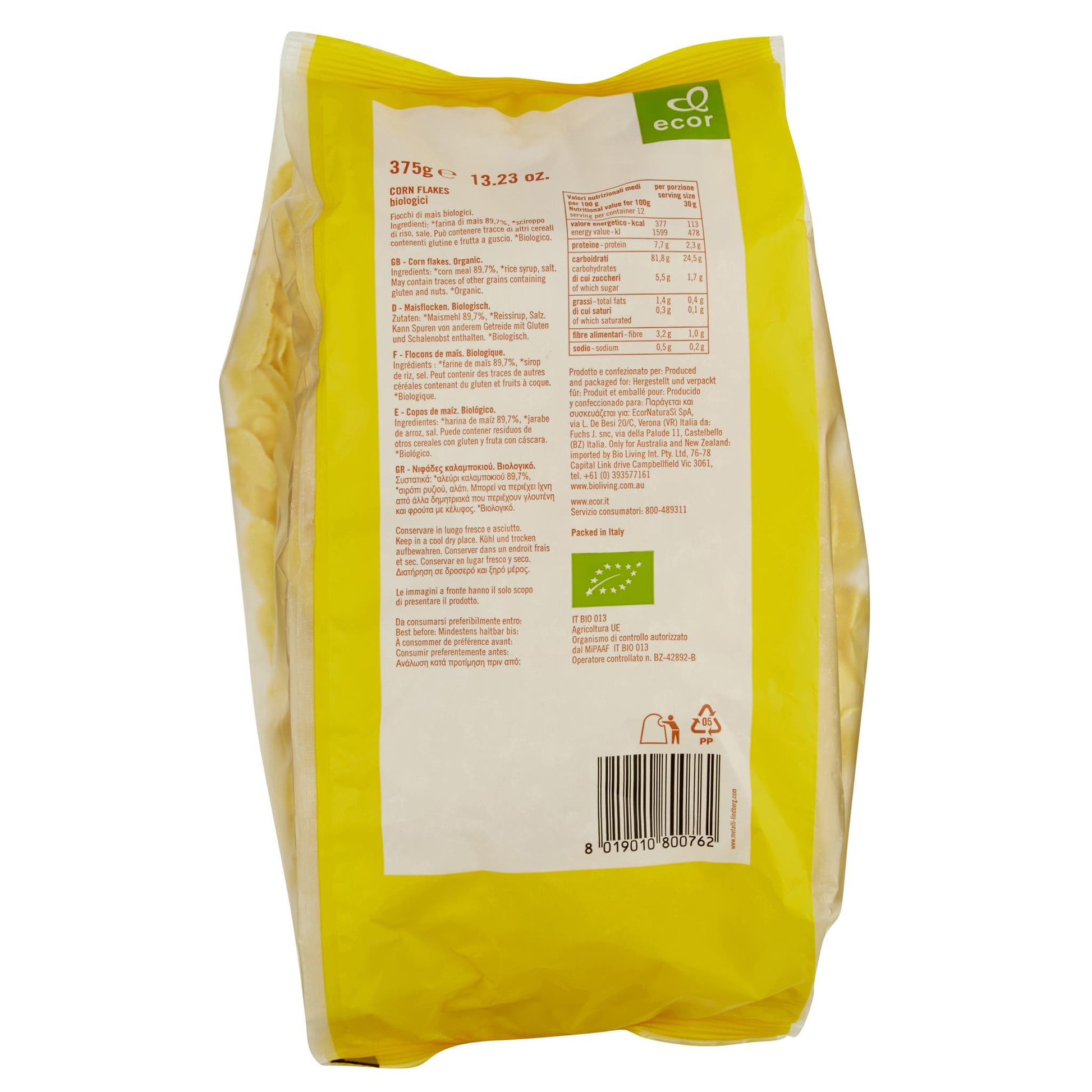 Ecor Organic Cornflakes 375g , Grocery-Cereals - HFM, Harris Farm Markets
 - 2