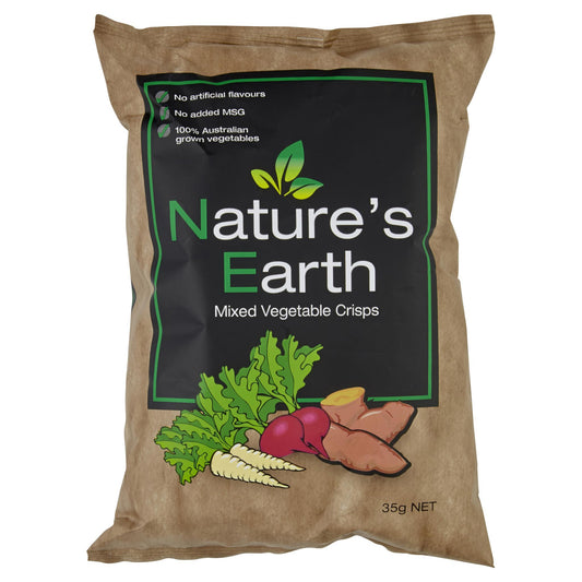 Nature's Earth Crisps Mixed Veg 35g , Grocery-Confection - HFM, Harris Farm Markets
 - 1