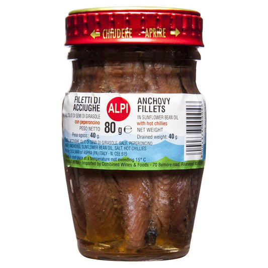 Alpi Anchovies Chilli 80g , Grocery-Can or Jar - HFM, Harris Farm Markets
 - 1
