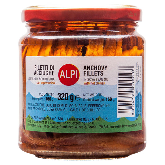 Alpi Anchovies Chilli 320g , Grocery-Can or Jar - HFM, Harris Farm Markets
 - 1