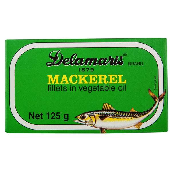 Delamaris Mackarel Fillet 125g , Grocery-Can or Jar - HFM, Harris Farm Markets
 - 1