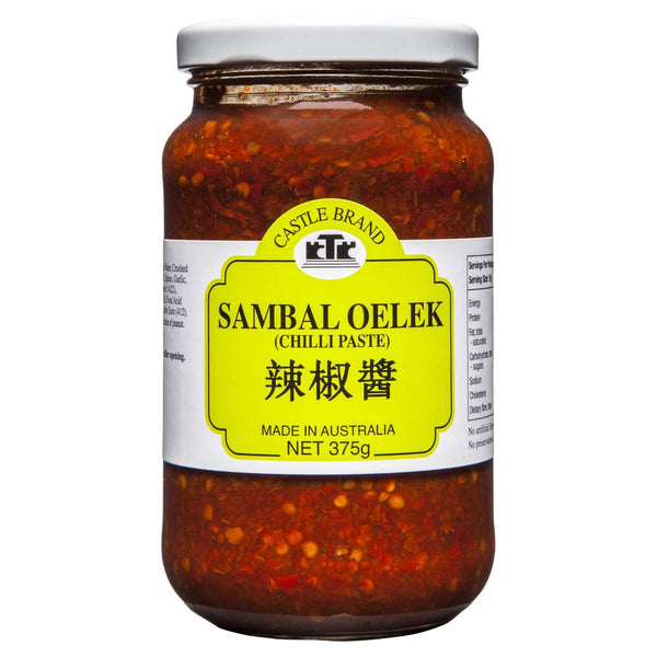 Castle Brand Sambal Oelek Chilli Paste 375g , Grocery-Asian - HFM, Harris Farm Markets
 - 1