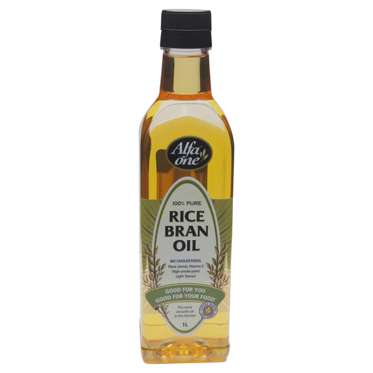 Alfa One Rice Bran Oil 1l , Grocery-Oils - HFM, Harris Farm Markets
 - 1