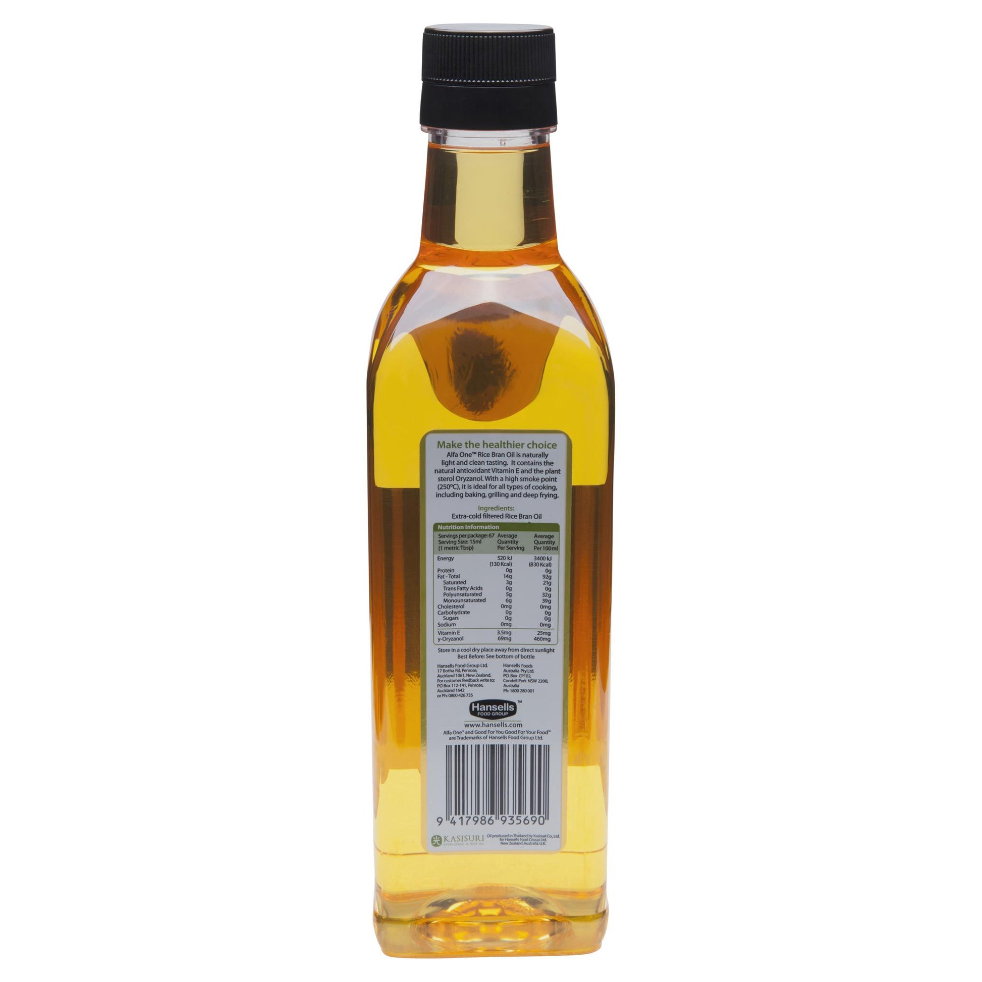 Alfa One Rice Bran Oil 1l , Grocery-Oils - HFM, Harris Farm Markets
 - 2