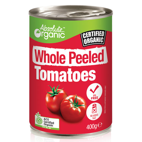 Absolute Organic - Whole Peeled Tomatoes | Harris Farm Online