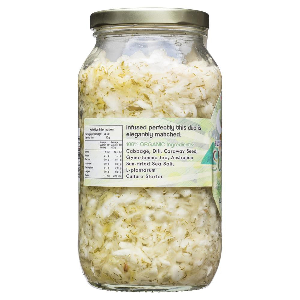 Peace Love & Vegetables Raw Dill Super Kraut 680g , Grocery-Antipasti - HFM, Harris Farm Markets
 - 2
