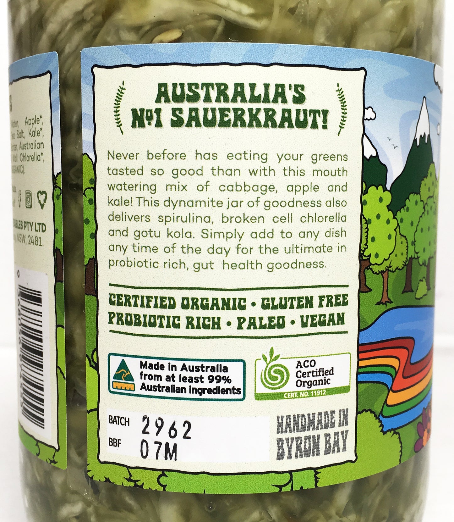 Peace Love and Vegetables Super Kraut Green 580g