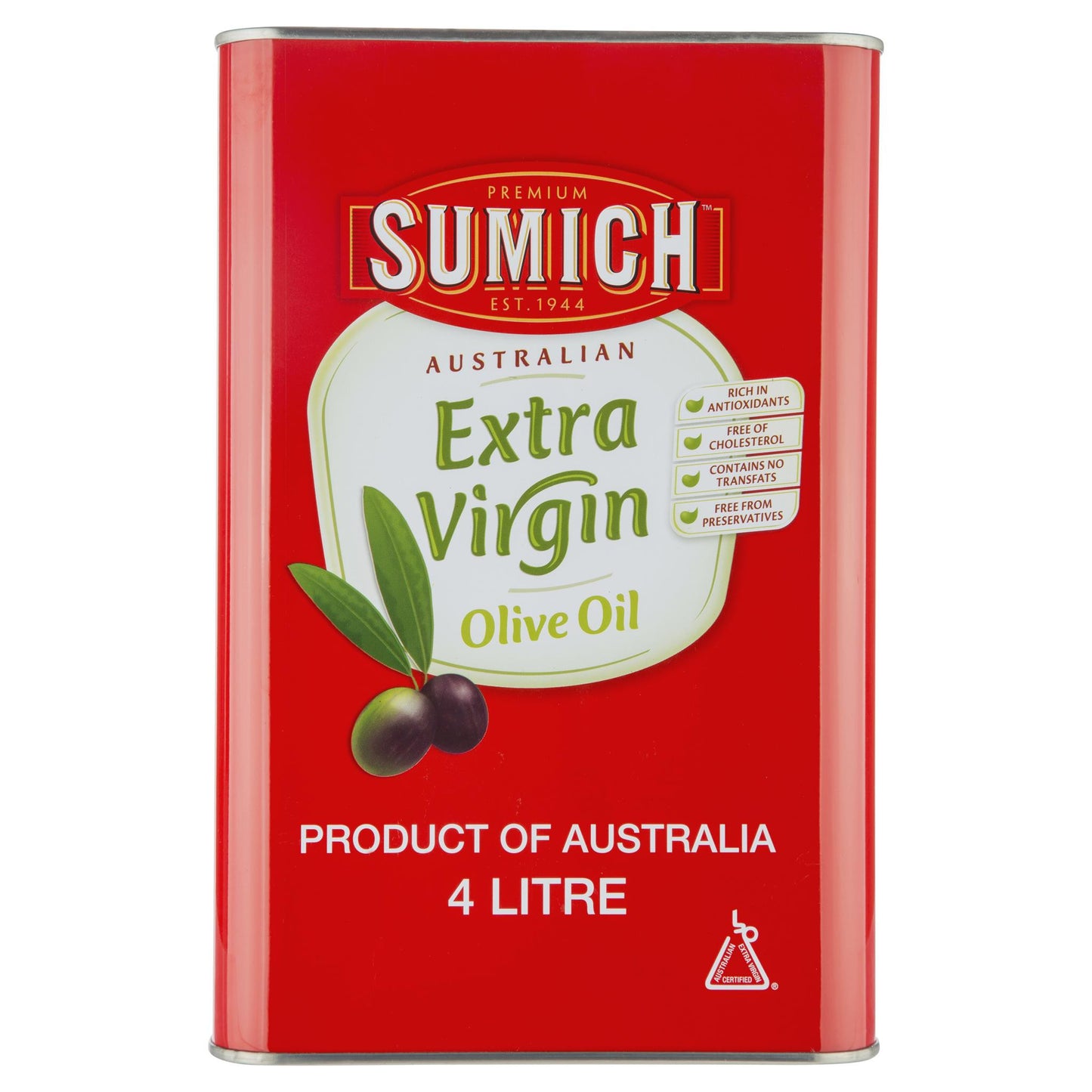 Sumich Extra Virgin Olive Oil 4l , Grocery-Oils - HFM, Harris Farm Markets
 - 1