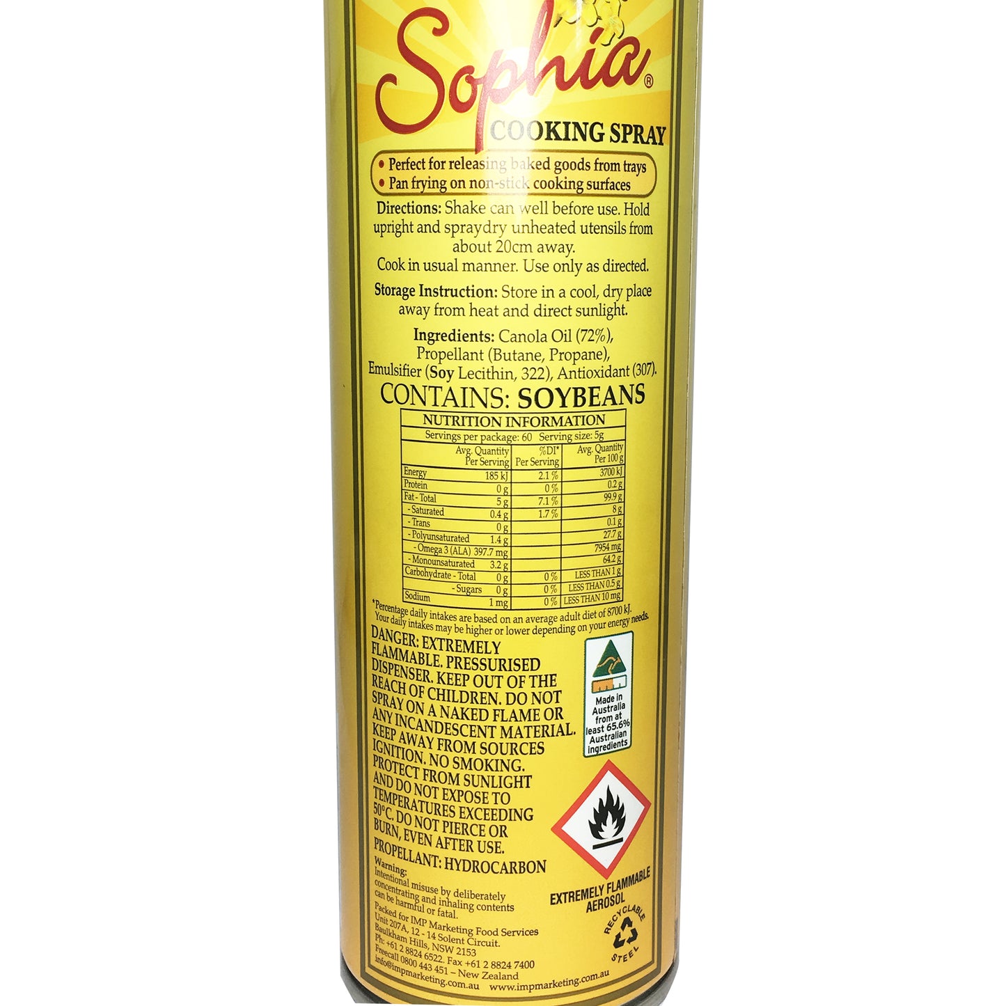 Sophia Canola Oil Spray 400g