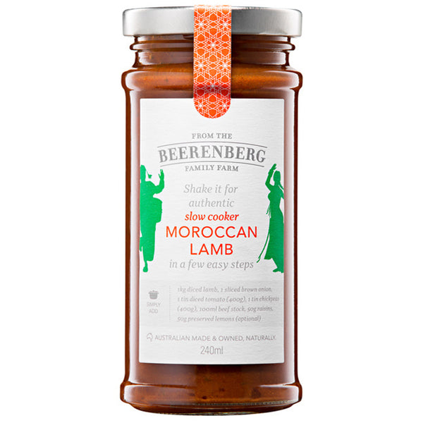 Beerenberg Slow Cooker Moroccan Lamb Sauce 240ml