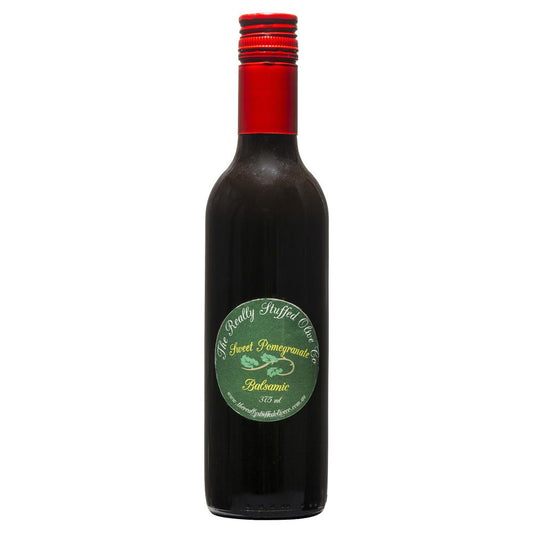 Really Stuffed Olive Co Sweet Pomegranate Balsamic 375ml , Grocery-Oils - HFM, Harris Farm Markets
 - 1