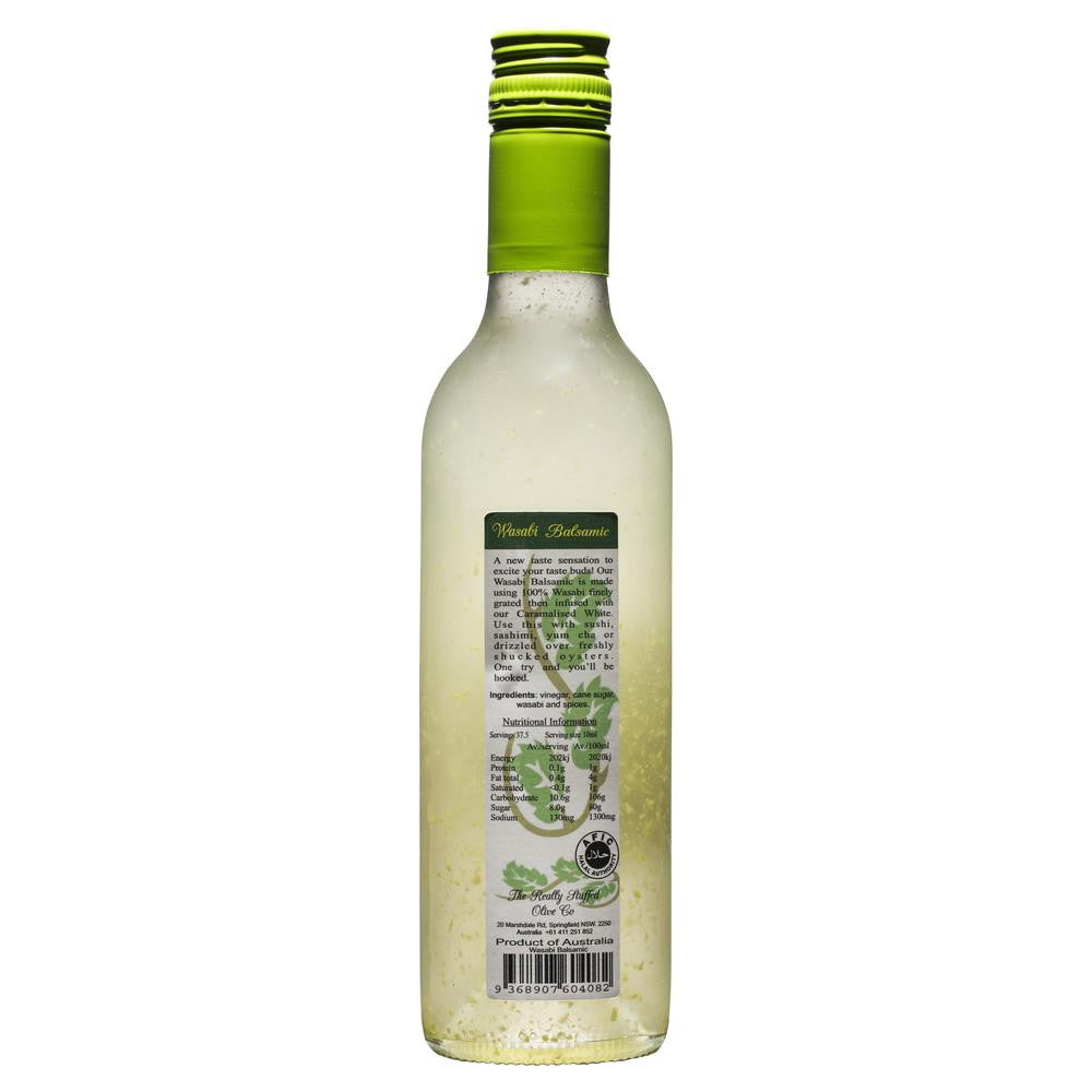 Really Stuffed Olive Co Wasabi Balsamic 375mL , Grocery-Oils - HFM, Harris Farm Markets
 - 2