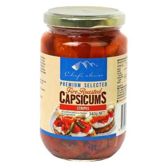 Chefs Choice - Fire Roasted Capsicums Stripes (340g)