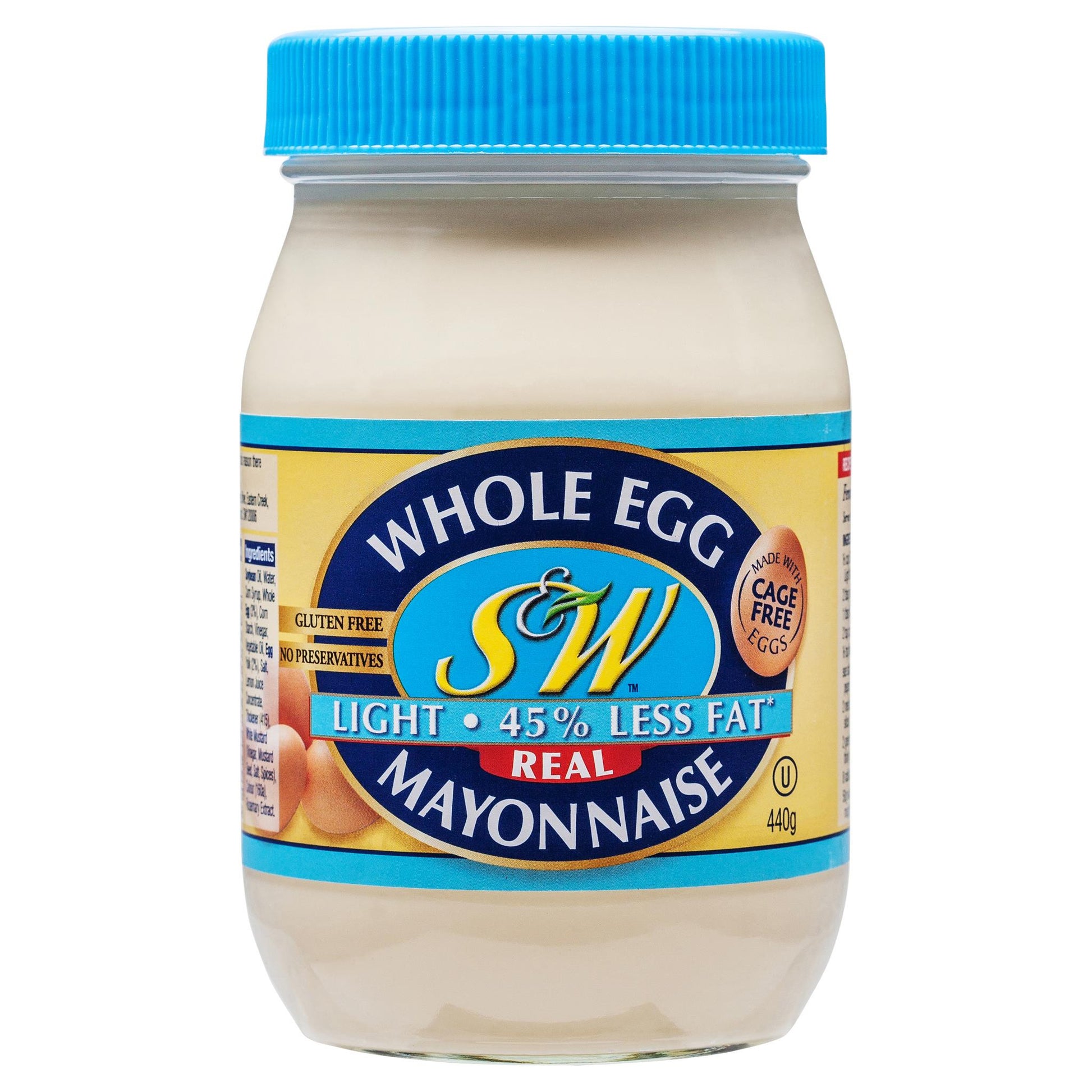 S&W Egg Mayo Light 440g , Grocery-Condiments - HFM, Harris Farm Markets
 - 1