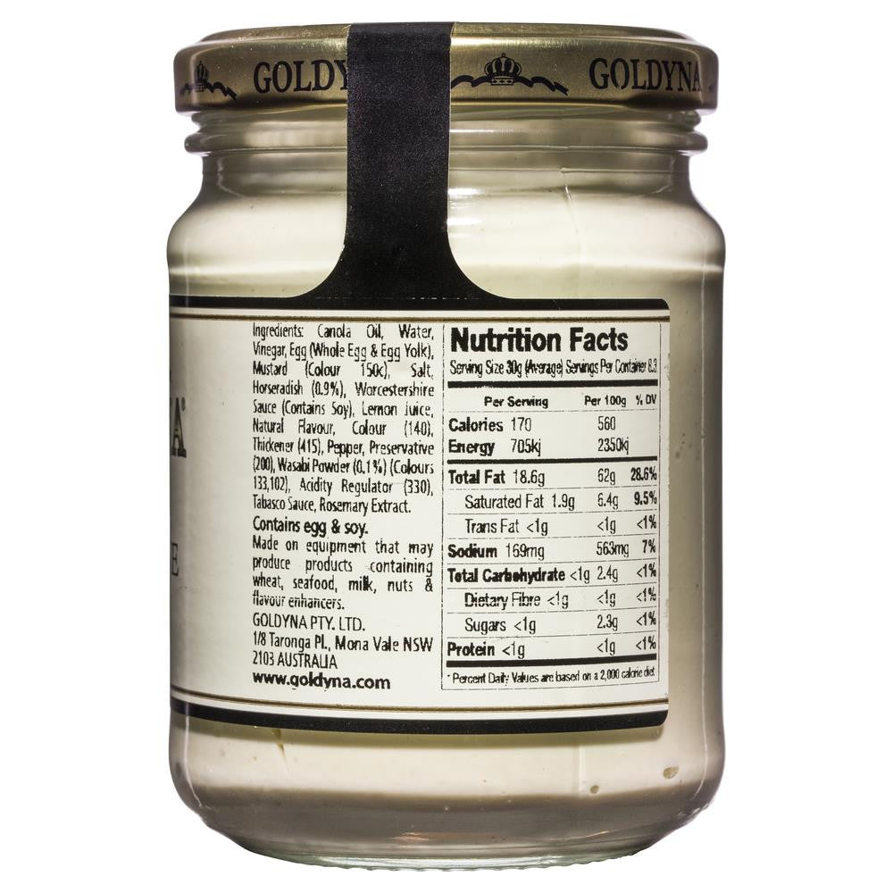 Goldyna Wasabi Mayonnaise 250g , Grocery-Condiments - HFM, Harris Farm Markets
 - 2