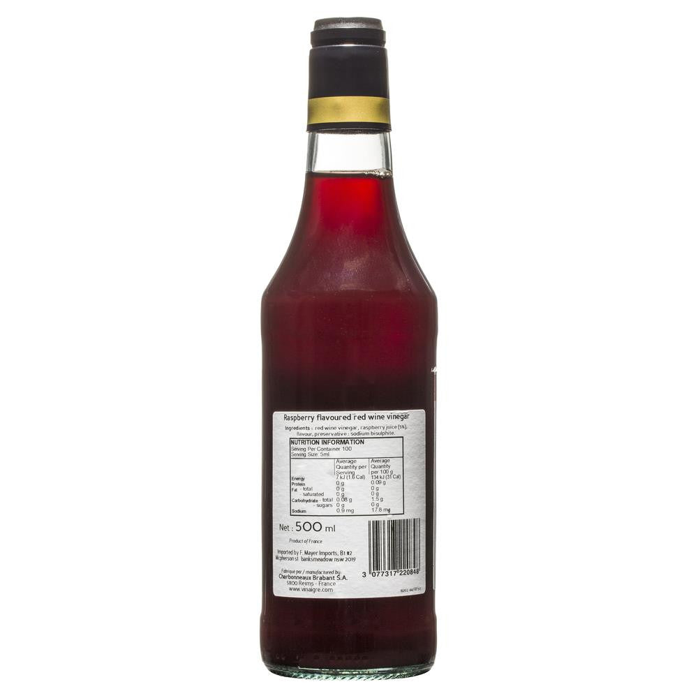 Beaufort Raspberry Red Wine Vinegar 500mL , Grocery-Oils - HFM, Harris Farm Markets
 - 2