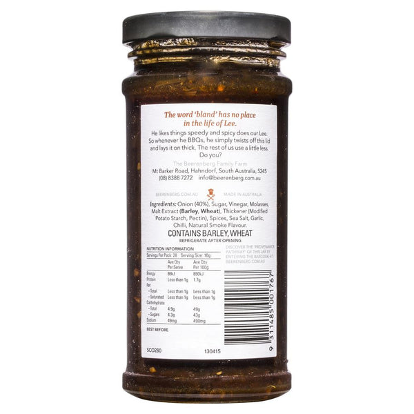 Beerenberg Spicy Bbq Caramelised Onion 280g , Grocery-Cooking - HFM, Harris Farm Markets
 - 2
