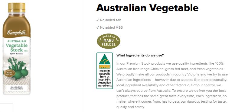 Campbells - Premium Stock - Australian Vegetable (500mL)