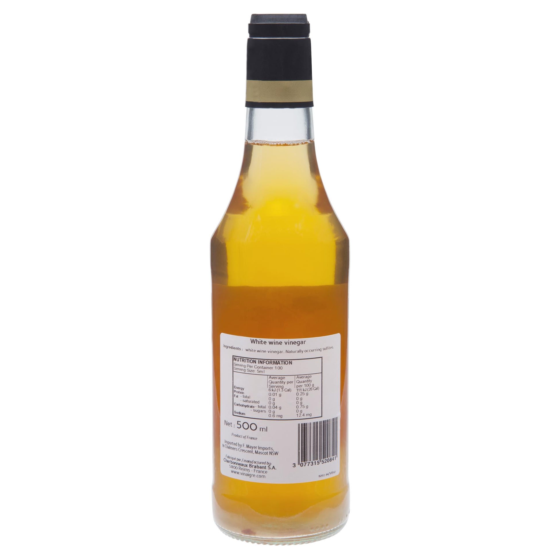 Beaufor White Wine Vinegar 500ml , Grocery-Oils - HFM, Harris Farm Markets
 - 2