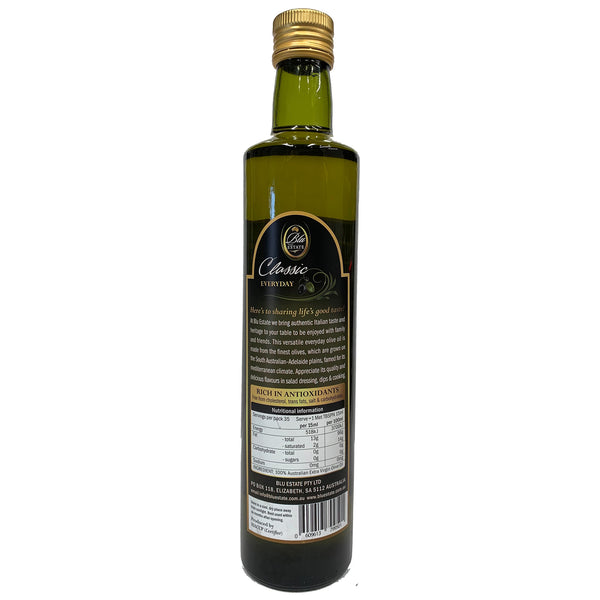 Blu Estate Extra Virgin Olive Oil Classic Everyday 500ml