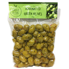 The Greek Olive Marinated Green Olives 375g