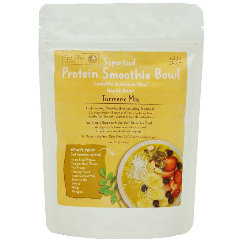 For Life Protein Smoothie Bowl Tumeric Mix 175g