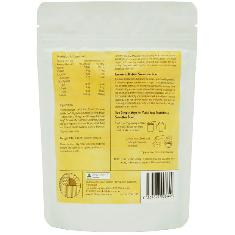For Life Protein Smoothie Bowl Tumeric Mix 175g