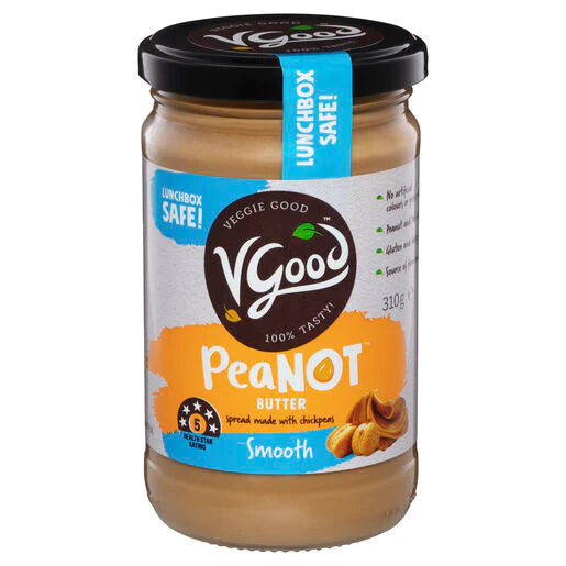 VGood Peanot Chickpea Butter Smooth 310g