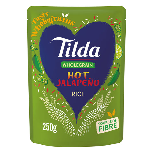 Tilda Wholegrain Rice Hot Jalapeno 250g | Harris Farm Online