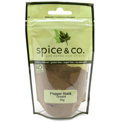 Spice and Co Pepper Black Ground 55g