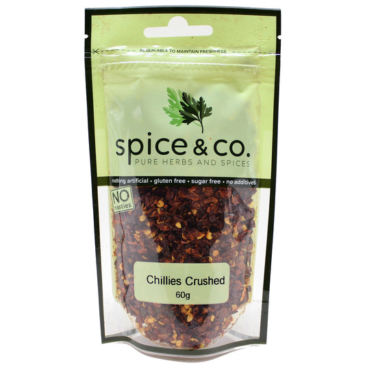 Spice and Co Chillies Crushed 60g
