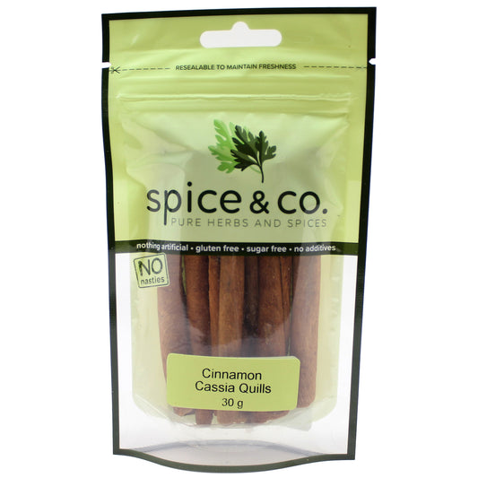Spice and Co Cinnamon Cassia Quills 30g