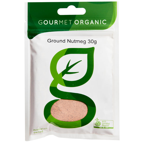 Gourmet Organic Herbs Nutmeg Ground 30g