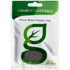 Gourmet Organic Herbs Pepper Black Whole | Harris Farm Online