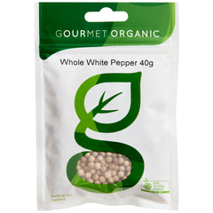Gourmet Organic Herbs Pepper White Whole | Harris Farm Online