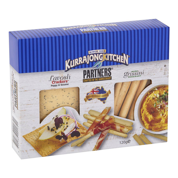 Kurrajong Kitchen Lavosh Crackers & Mini Grissini 120g