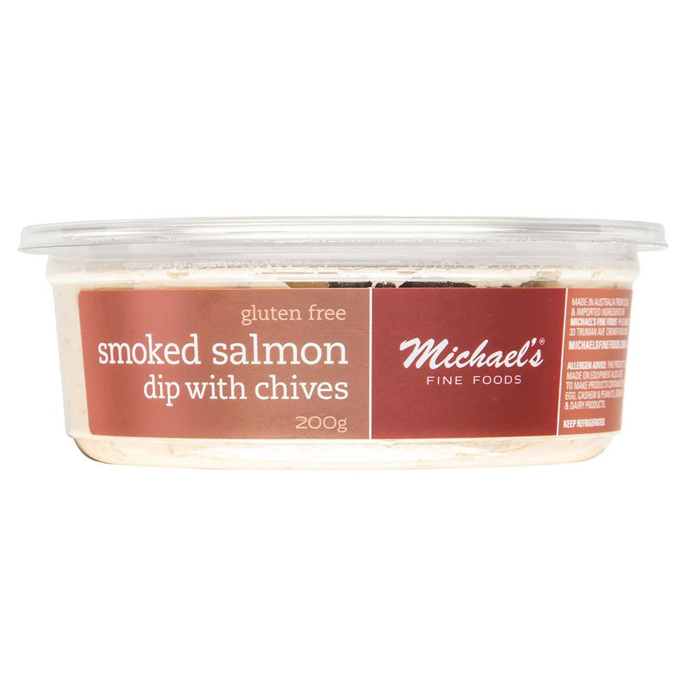 Michaels Fine Foods Smoked Salmon Dip Chives 200g , Frdg1-Antipasti - HFM, Harris Farm Markets
 - 2