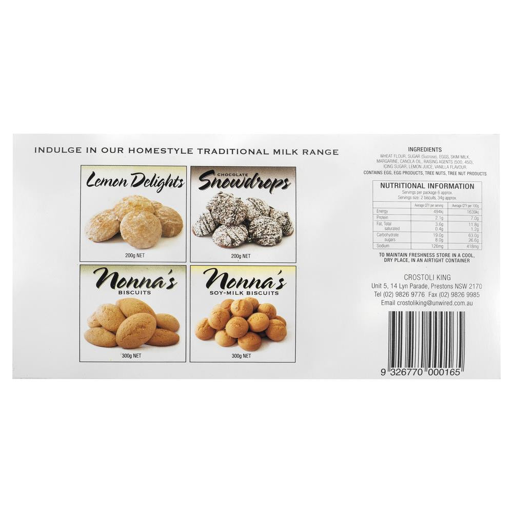 Crostoli King Snow Drops 200g , Grocery-Biscuits - HFM, Harris Farm Markets
 - 2