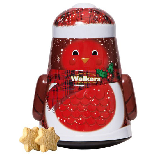 Walkers - Shortbread Mini Star - Rockin Penguin Tin (200g)