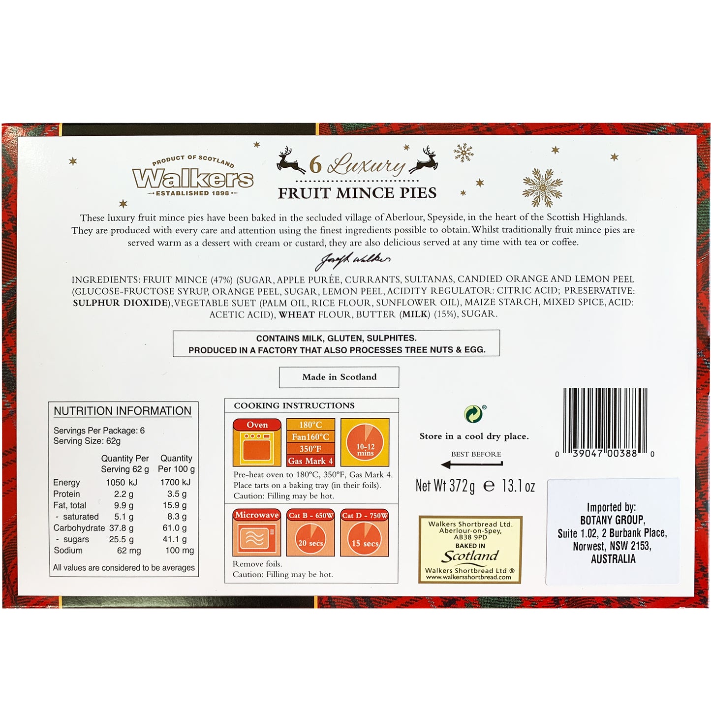 Walkers Luxury Fruit Mince Pies | Harris Farm Online
