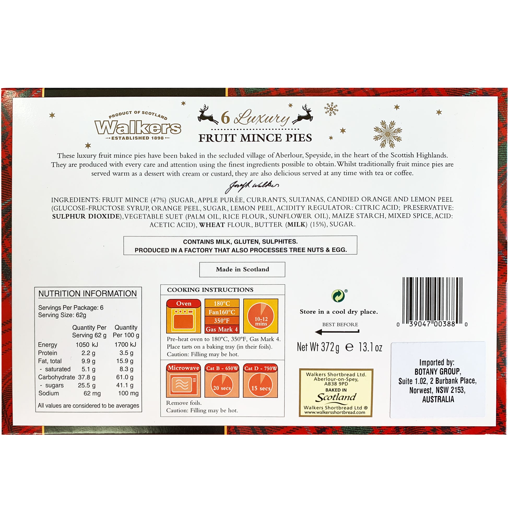Walkers Luxury Fruit Mince Pies | Harris Farm Online
