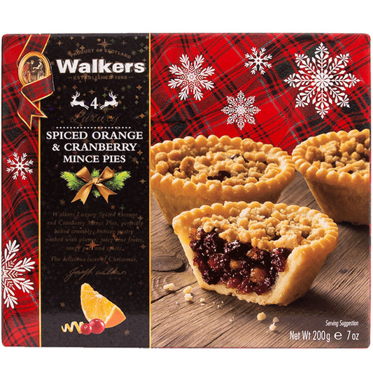 Walkers Spiced Orange and Cranberry Mince Pies | Harris Farm Online