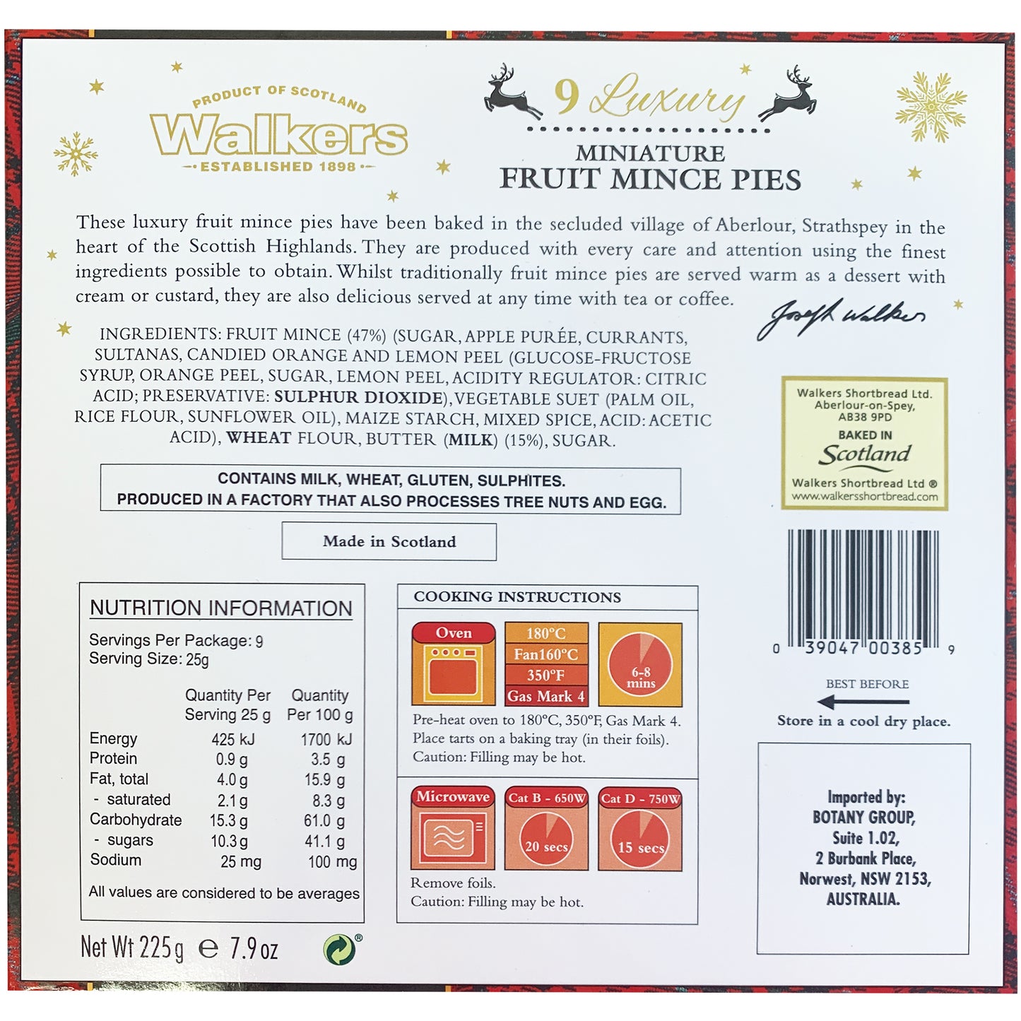 Walkers Luxury Miniature Mince Pies | Harris Farm Online