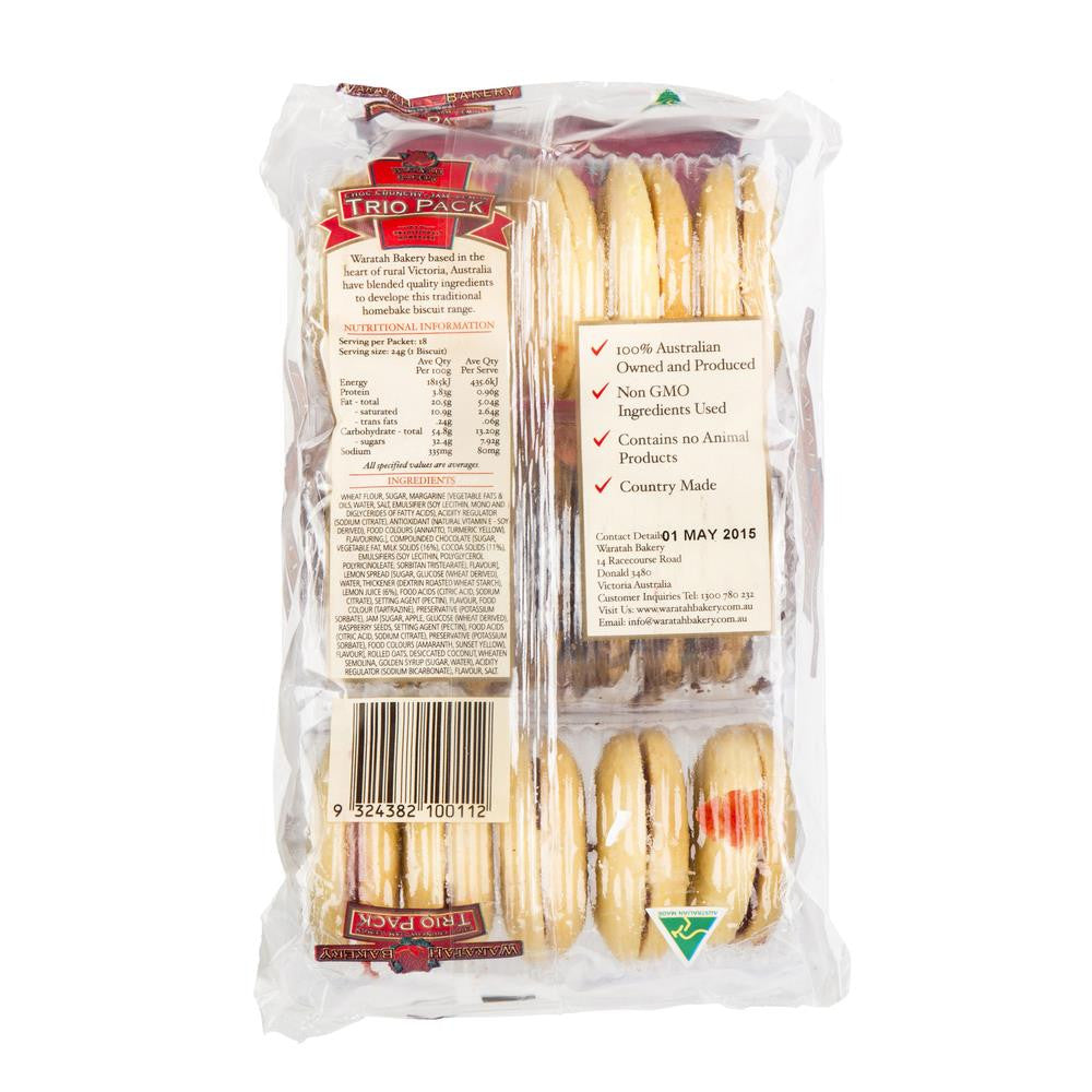 Waratah Bakery Choc Crunch Jam Lemon Trio 350g , Grocery-Biscuits - HFM, Harris Farm Markets
 - 2