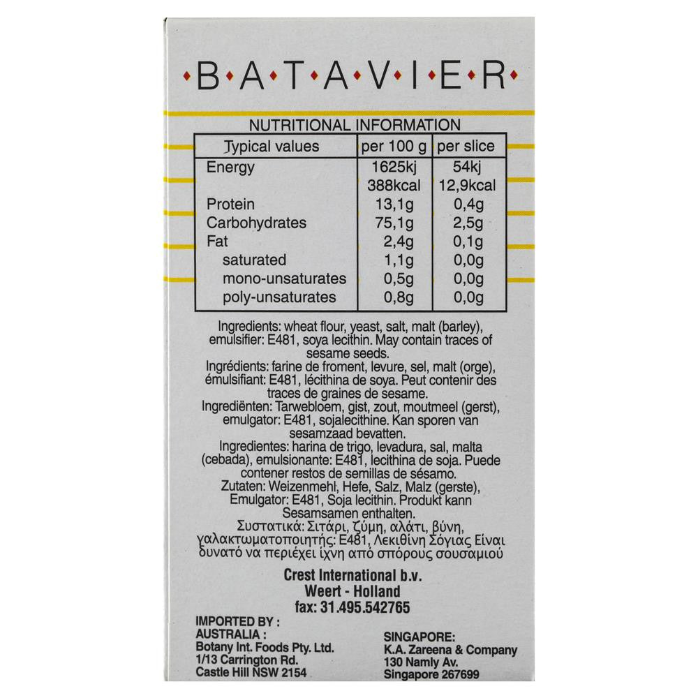 Batavier Melba Toasts 100g , Grocery-Biscuits - HFM, Harris Farm Markets
 - 2