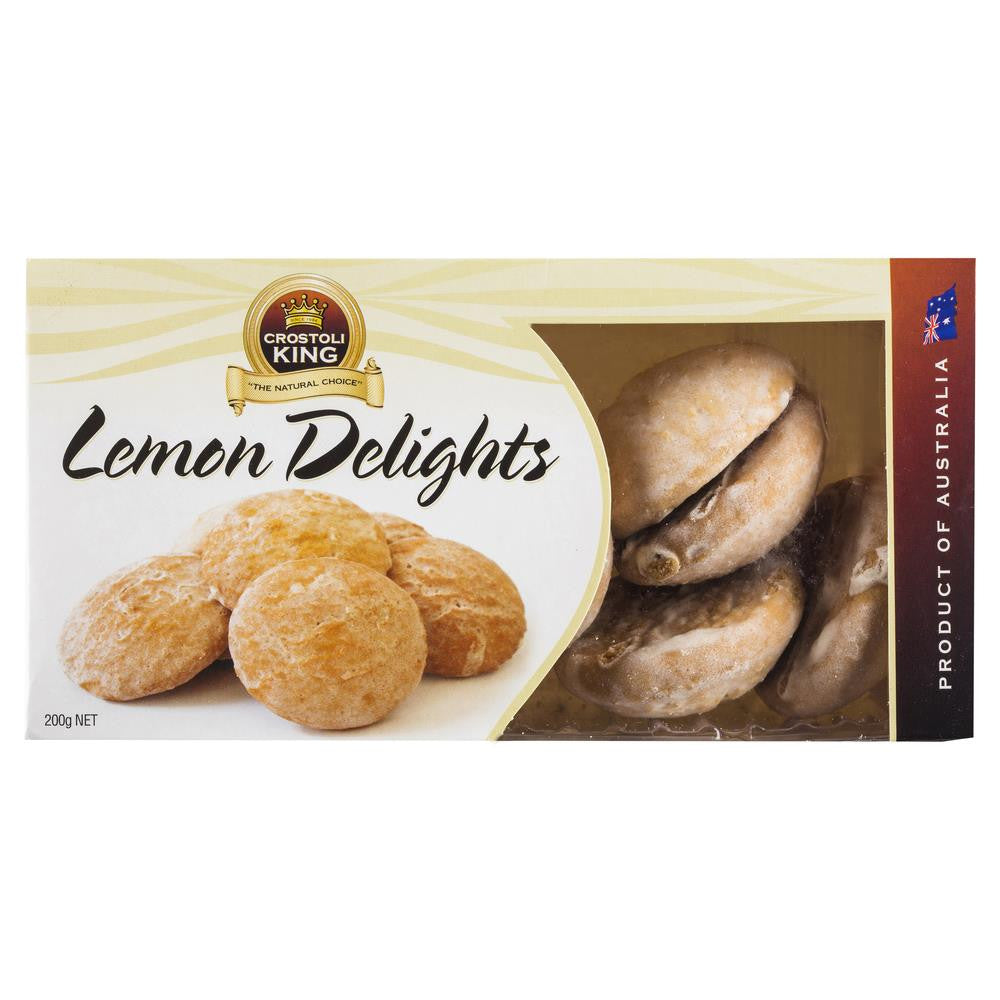 Crostoli King Lemon Delights 200g , Grocery-Biscuits - HFM, Harris Farm Markets
 - 1