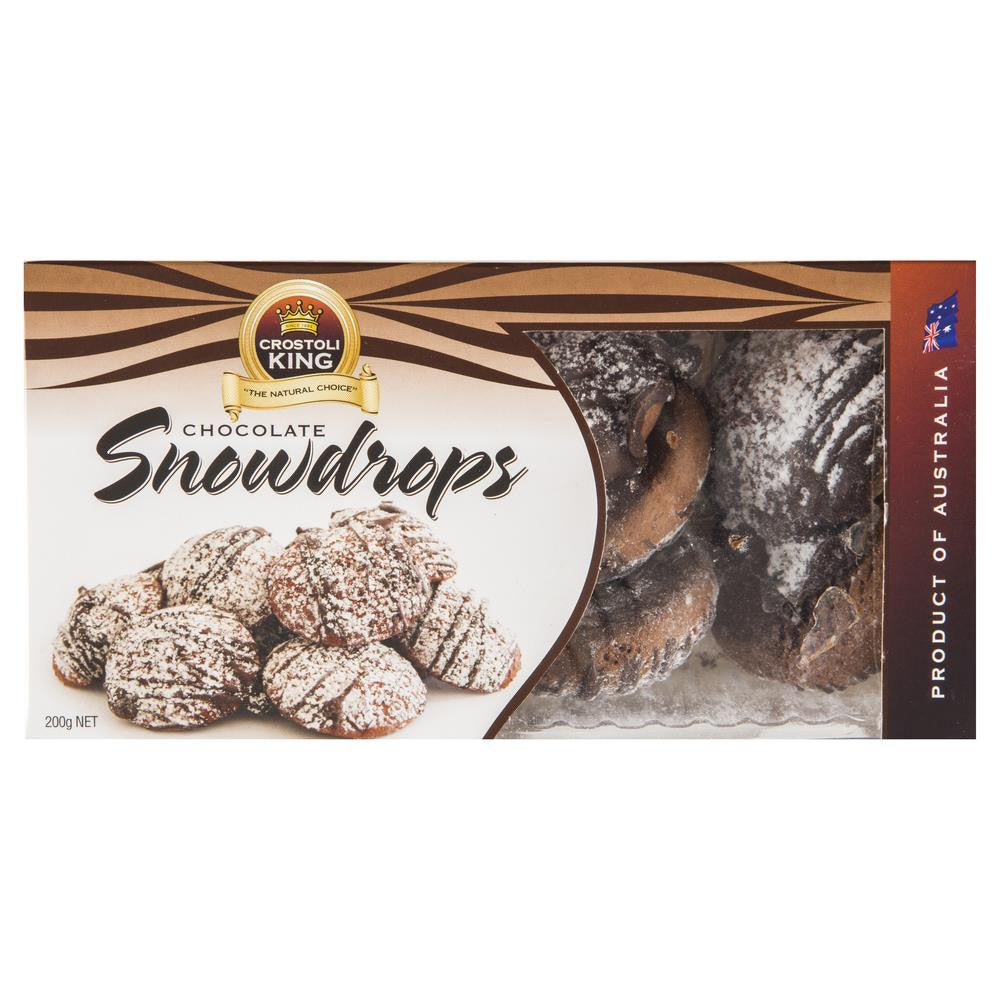 Crostoli King Chocolate Snowdrops 200g , Grocery-Confection - HFM, Harris Farm Markets
 - 1