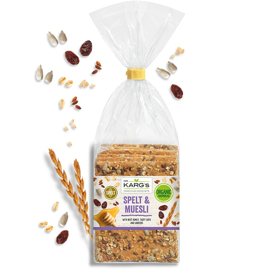 Dr Karg's - Spelt & Muesli - Organic Wholegrain Crispbreads | Harris Farm Online