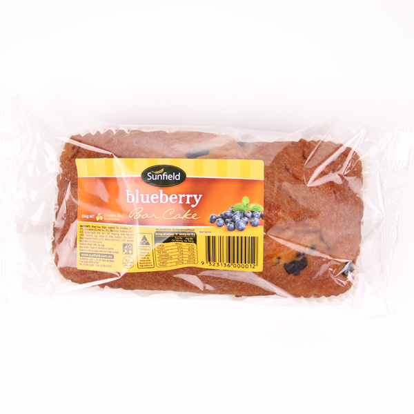 Sunfield Blueberry Bar Cake 500g